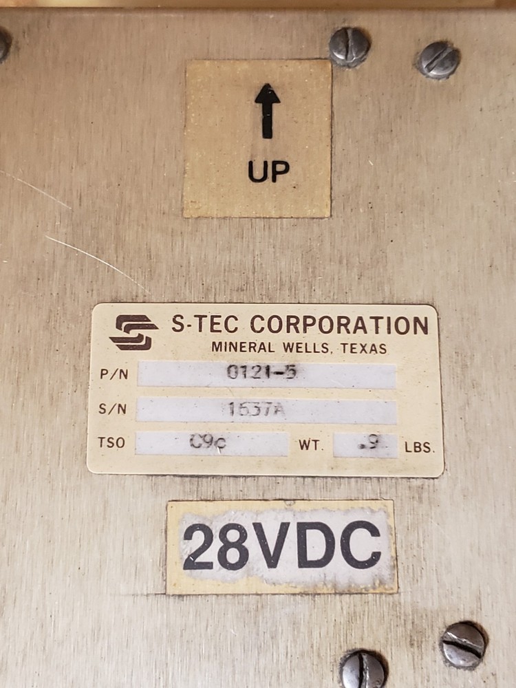 S-TEC YAW Dampener Computer PN 0121-5