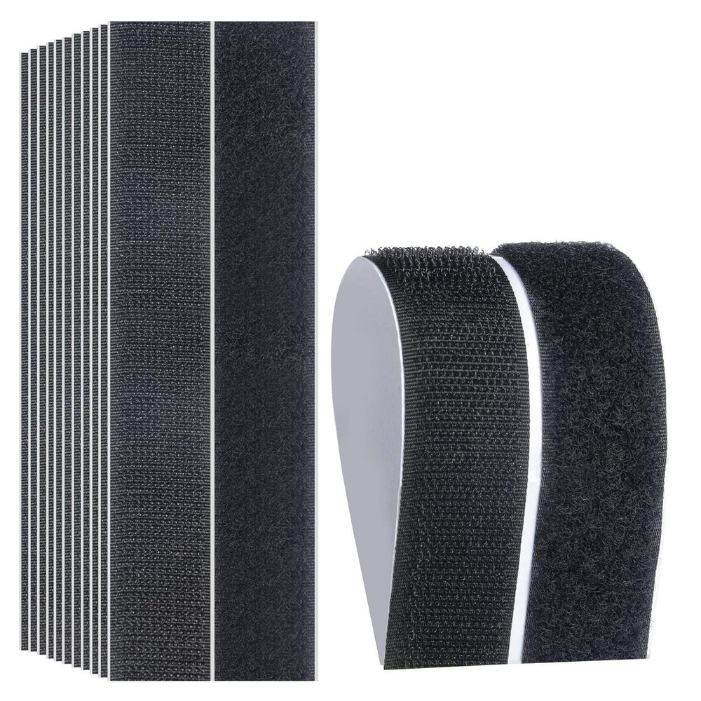 Hook Loop Strips with Adhesive - Industrial Strength Sticky Back Fasteners Hook