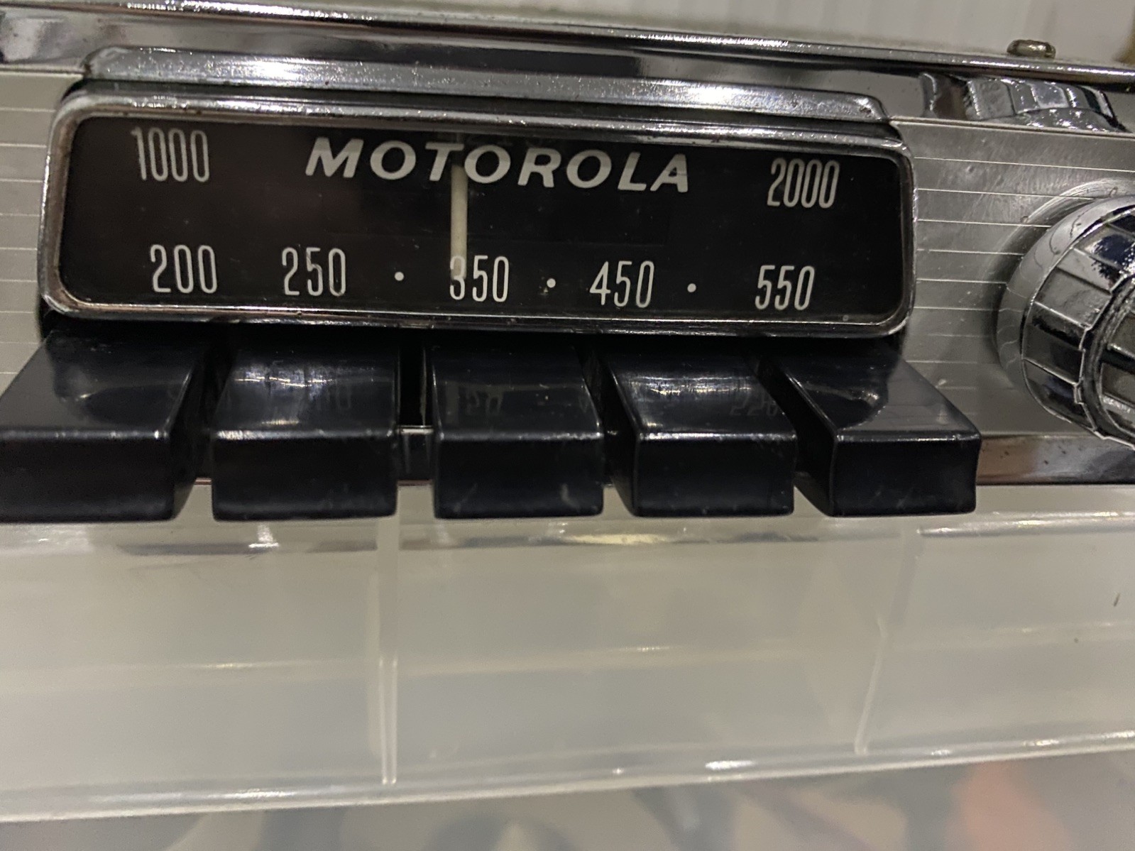 Motorola 818T chrome Car Radio Classic Vintage fully working