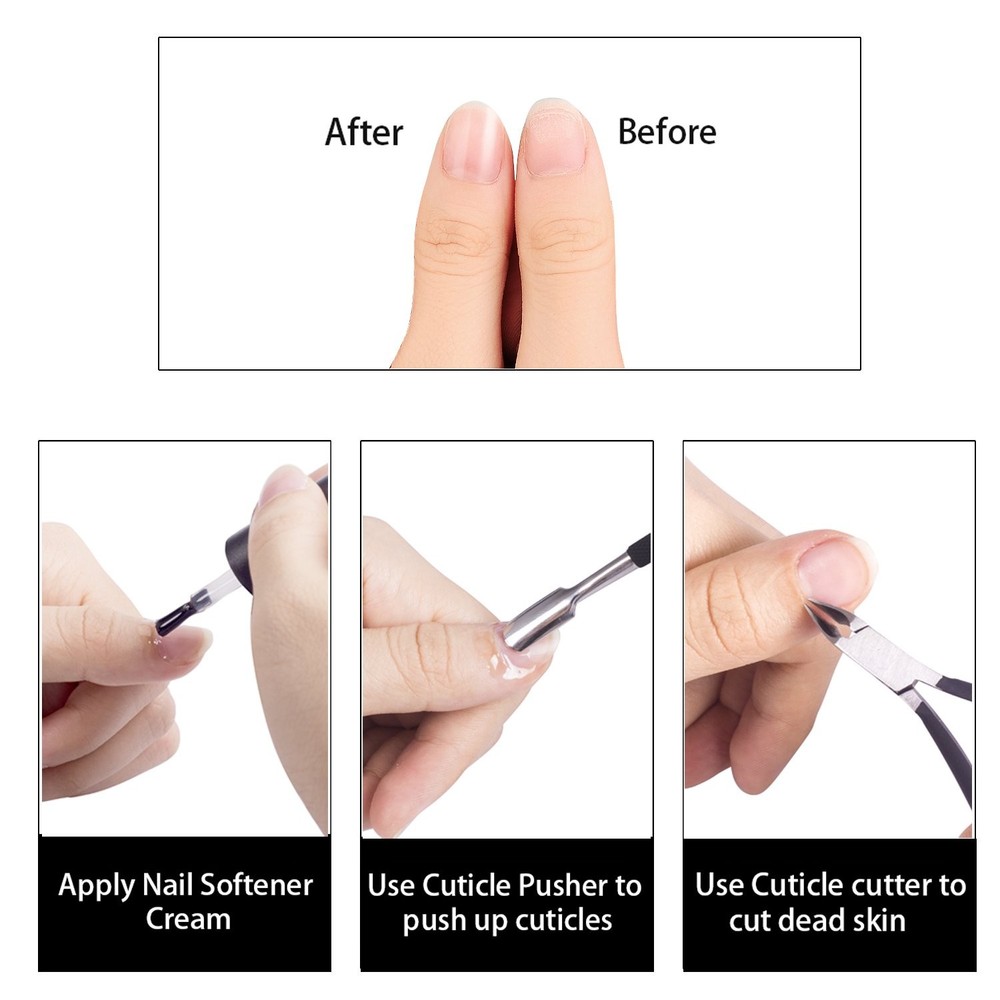 Ejiubas Cuticle Trimmer with Pusher Nipper &