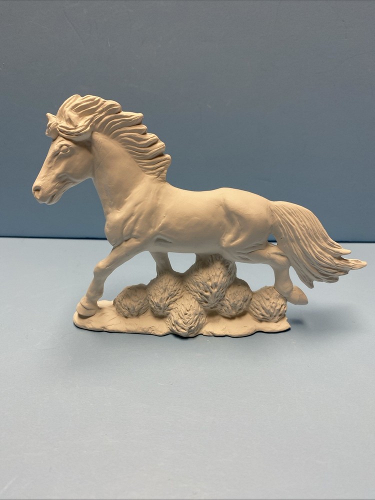 Ceramic Bisque Mustang Horse Ready To Paint
