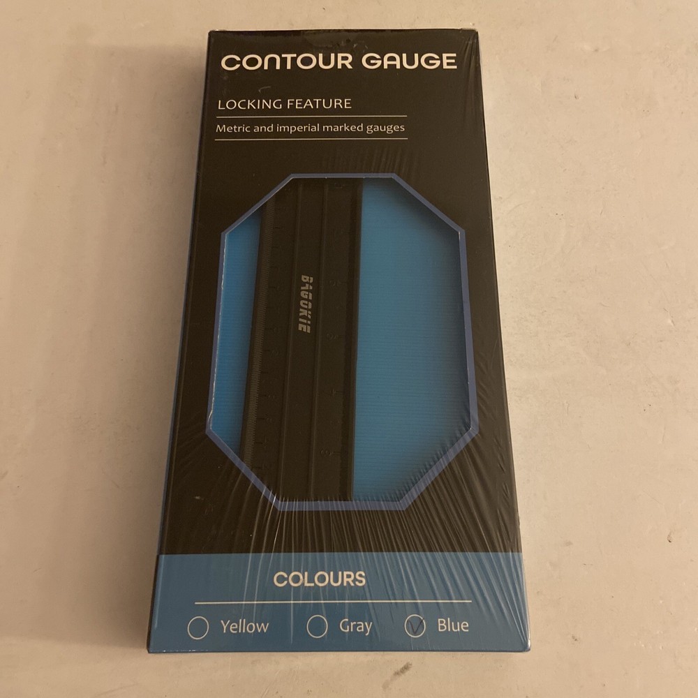 Gray 10” Contour Gauge with Locking Feature Precise Size Measure Tile Cuts