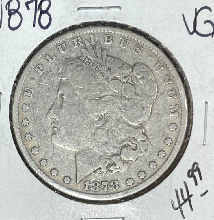 1878 MORGAN SILVER DOLLAR ~ VG ~NICE COIN~