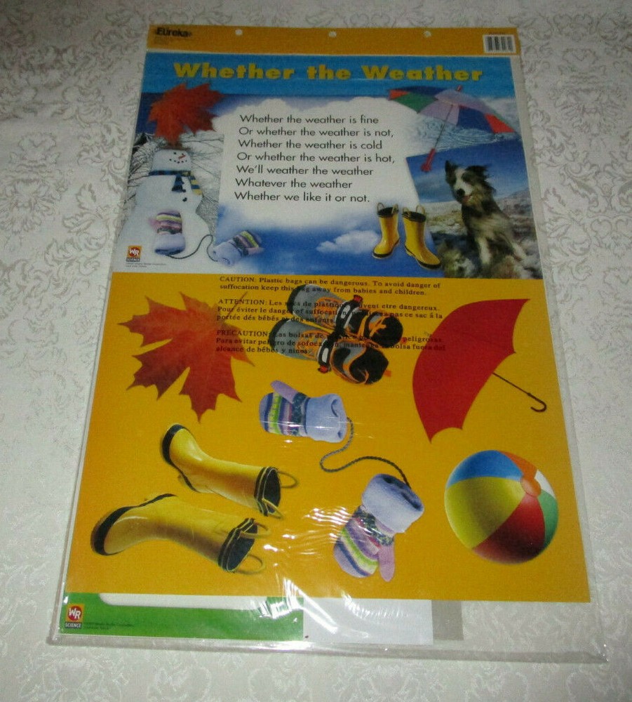 Everyday Weather 5 PC Interactive Set Clouds, Seasons, Temperature Dry Erase