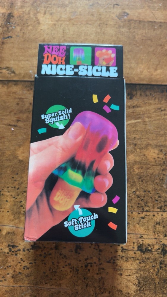 Nee Doh Nice-Sicle Super Solid Squish Tactile Squeeze Toy 3+ Red/Orange/Yellow