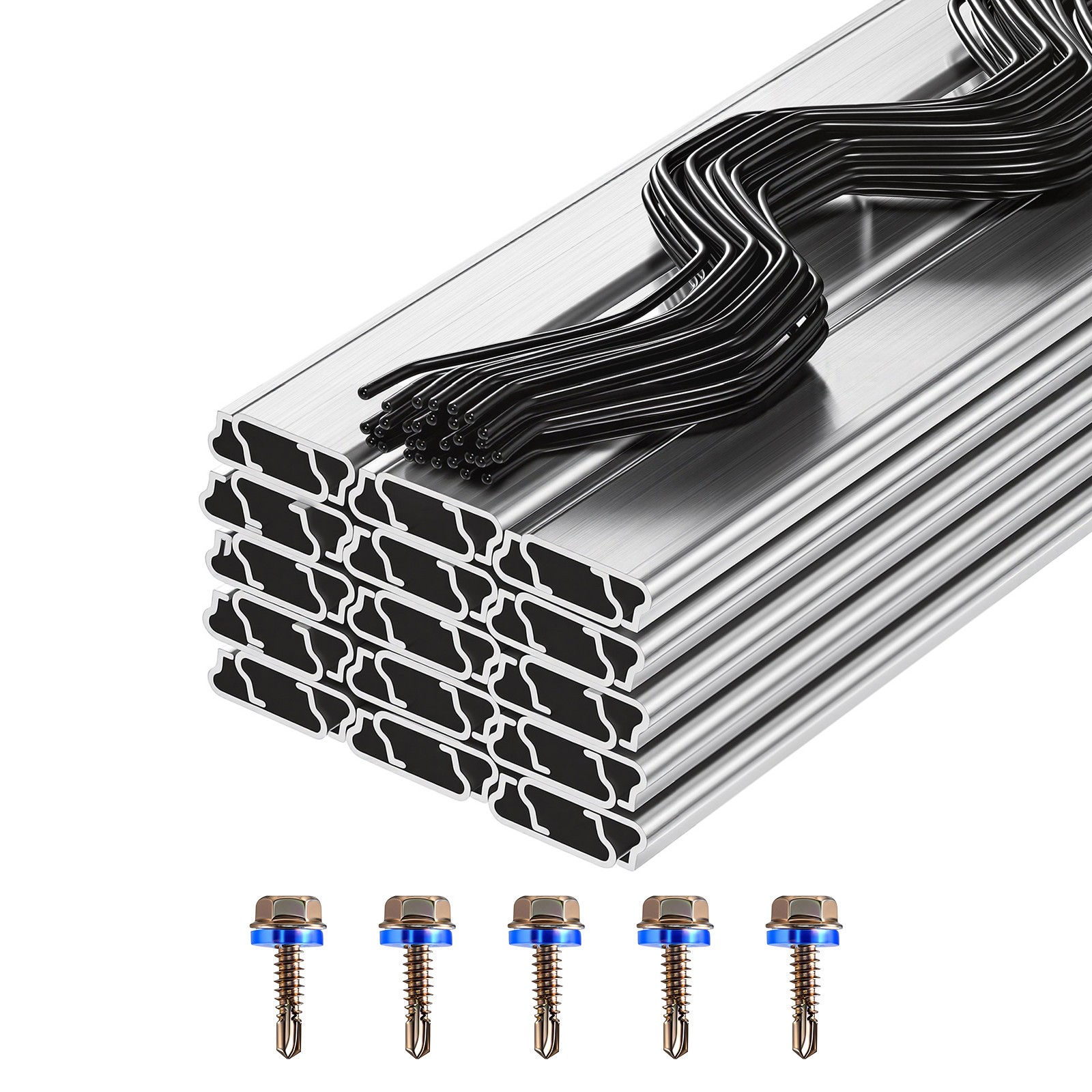 Uimoso Spring Wire & Aluminum Lock Channel Greenhouse Kit