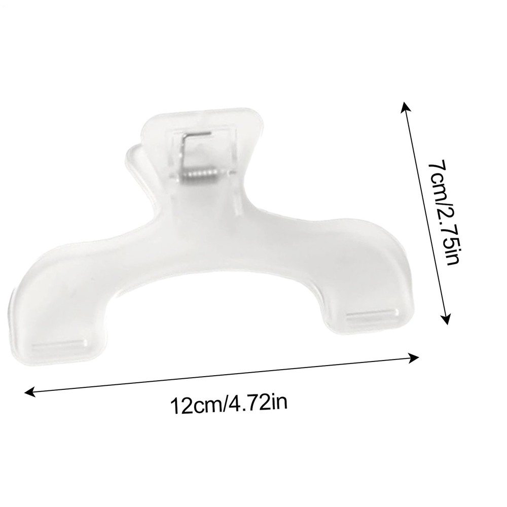 2pcs Transparent Book Clip Practical Note Clip Reading Book Marker Clip for Book