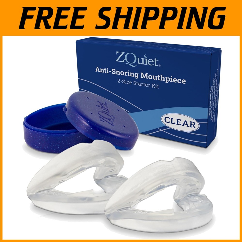 Stop Snoring Device, Comfortable Fit, Clear Mouthpiece