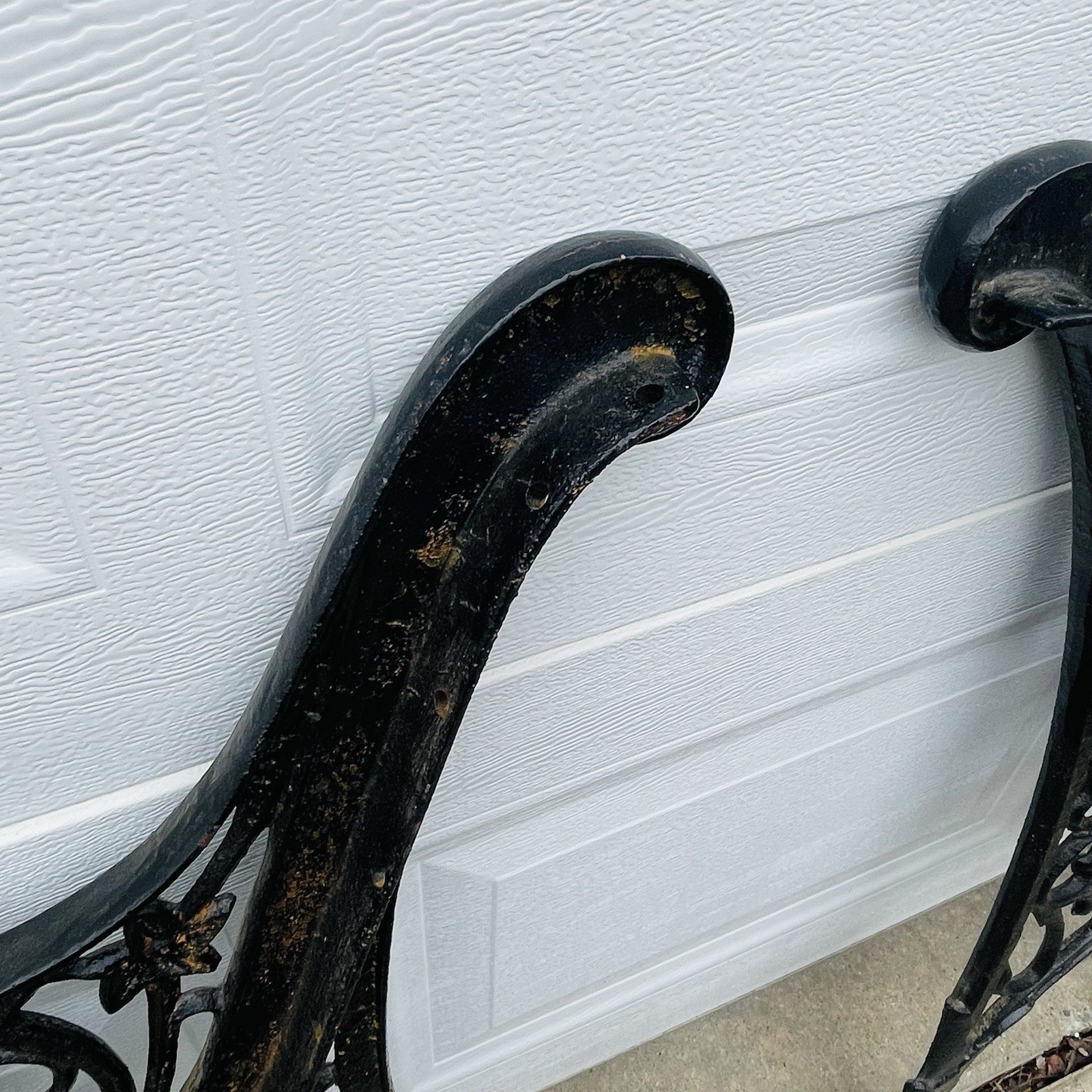 Vintage Cast Iron Park Bench Ends / Legs - Ornate