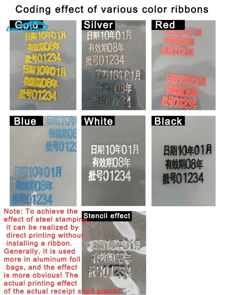 DY-8 Manual Ribbon Coding Machine Direct Heat Type Labeling Production Date