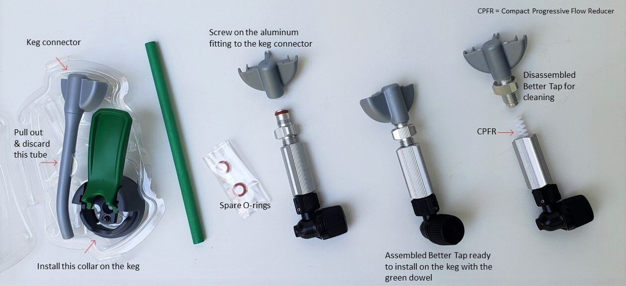 Better Tap Faucet for Heineken 5L kegs. NO KEG OF BEER. Only the Tap for the keg