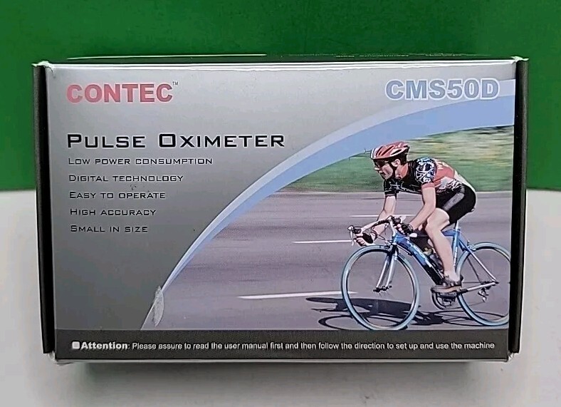 Contec - Pulse Oximeter - Finger Tip Check SPO2 Pulse Rate Bar Graph - CMS50M