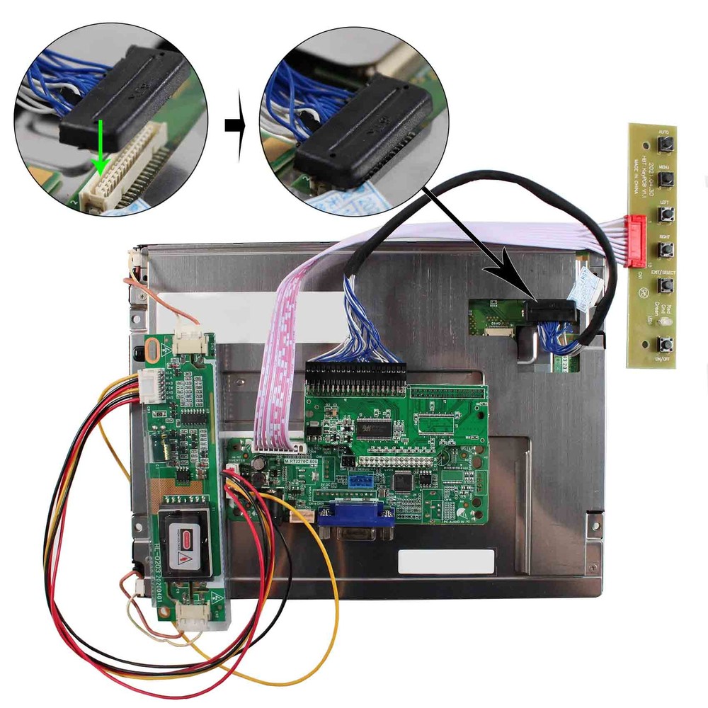 VGA LCD Controller LCD Driver Board Work for 8.4" AA084VC03 640x480 LCD Display