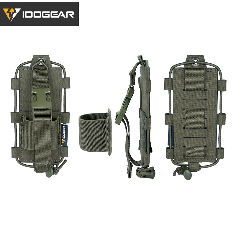 IDOGEAR Tactical Radio Pouch MOLLE Walkie Talkie BAOFENG POFUNG UV5R UV82 Pouch