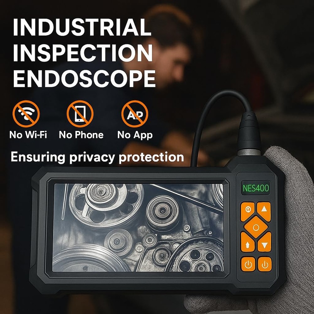 Inspection Endoscope Camera with Light, 1080P HD Borescope Camera with Light,...