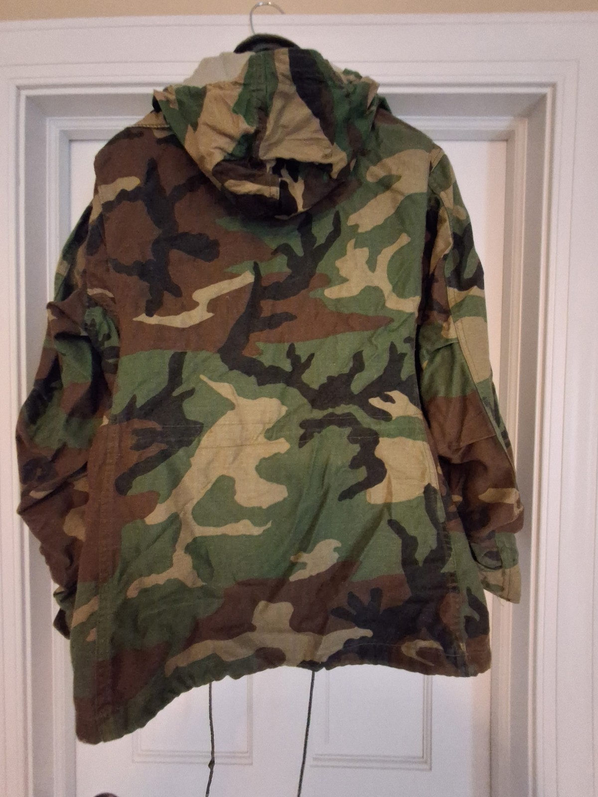 US Army Woodland Camo Cold Weather Field Coat Military Jacket