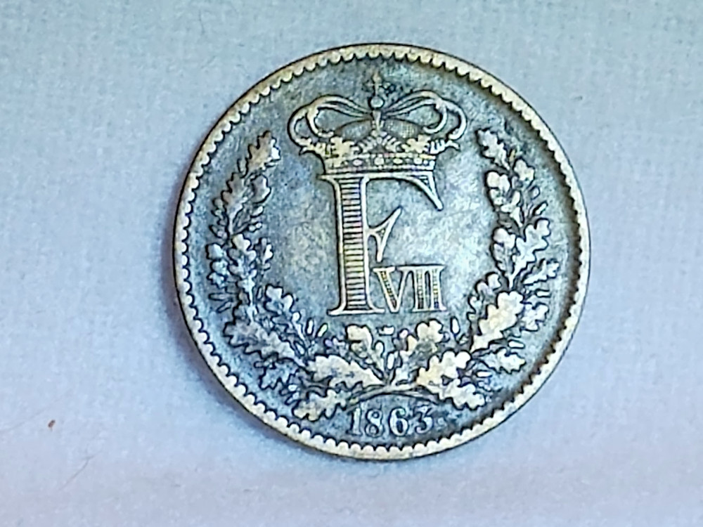 Denmark 1 Skilling Rigsmont 1863 (c)