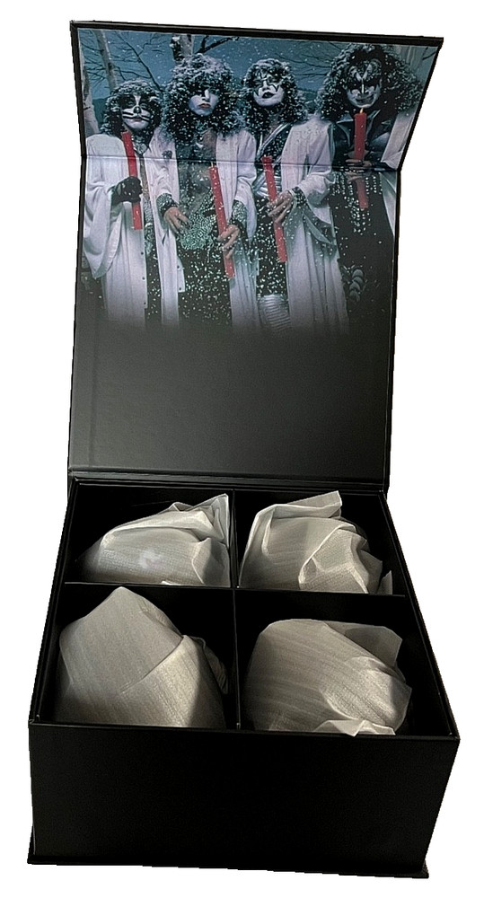 KISS Ornament Box Set - 4 ornaments Solo Albums artwork NEW Ace Peter Gene Paul