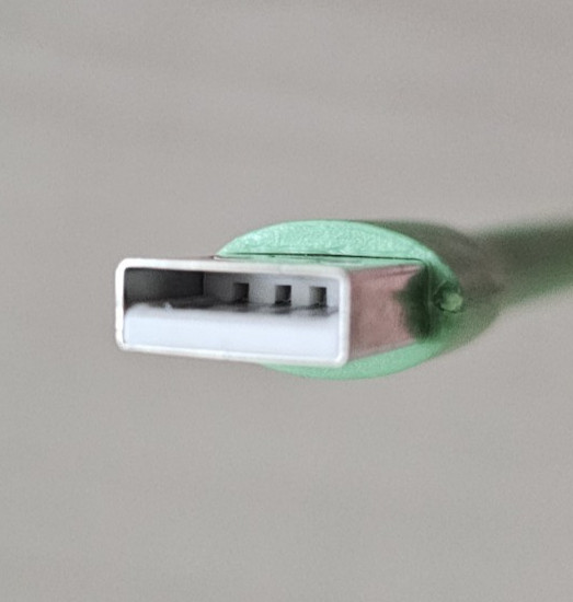 Portable Mini Flexible USB LED Light Lamp Foldable Green Tested Working