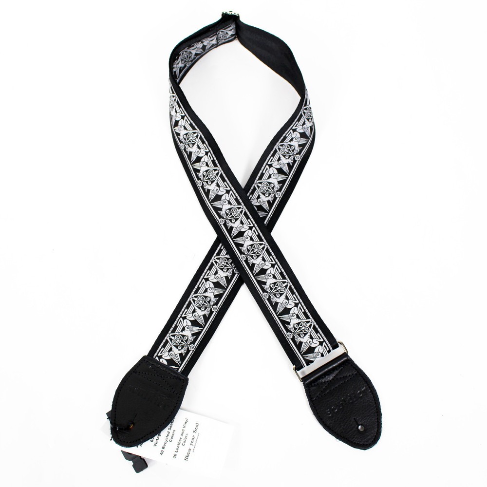 Souldier "Argus" Black Pattern 2" Guitar Strap