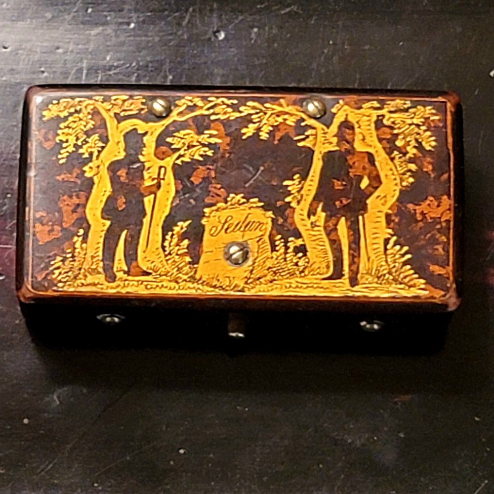 German Bakelite WW1 Gilt Snuff Box