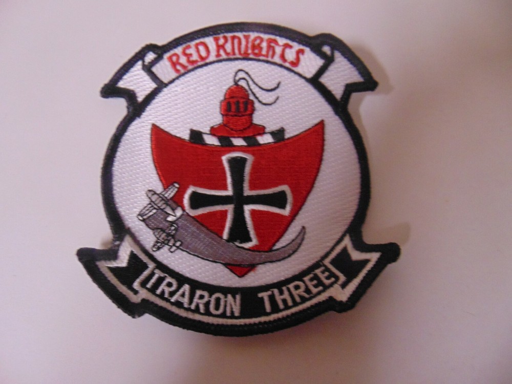 PATCH MILITARY OLDER ORIGINAL RED KNIGHTS TRAINING SQUADRON THREE