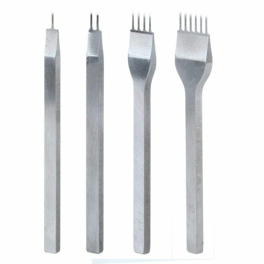 Leather Craft Punch Tools Kit Stitching Carving Working Sewing Saddle Groover
