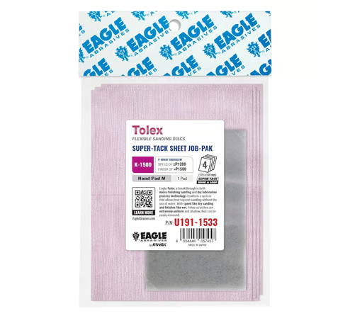 Eagle Abrasives Super Tolex Sheets w/ Pad