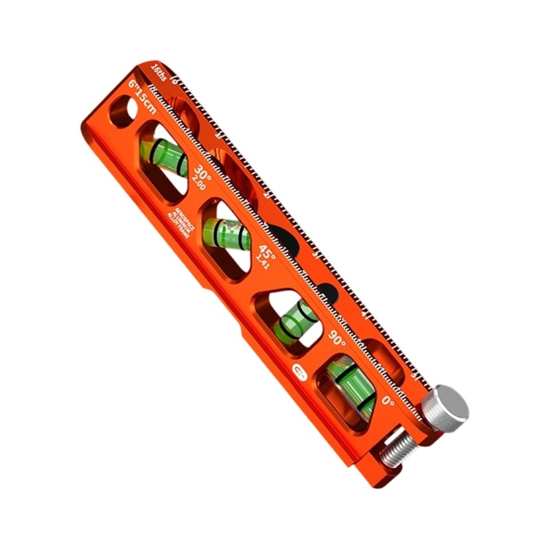 2.5/6/9In Construction Grade Level 4 Bubble Vials Track Pipe Grooved