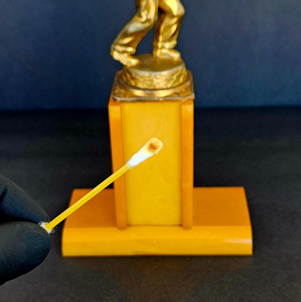 Vintage Bakelite Butterscotch Catalin Bowling Trophy
