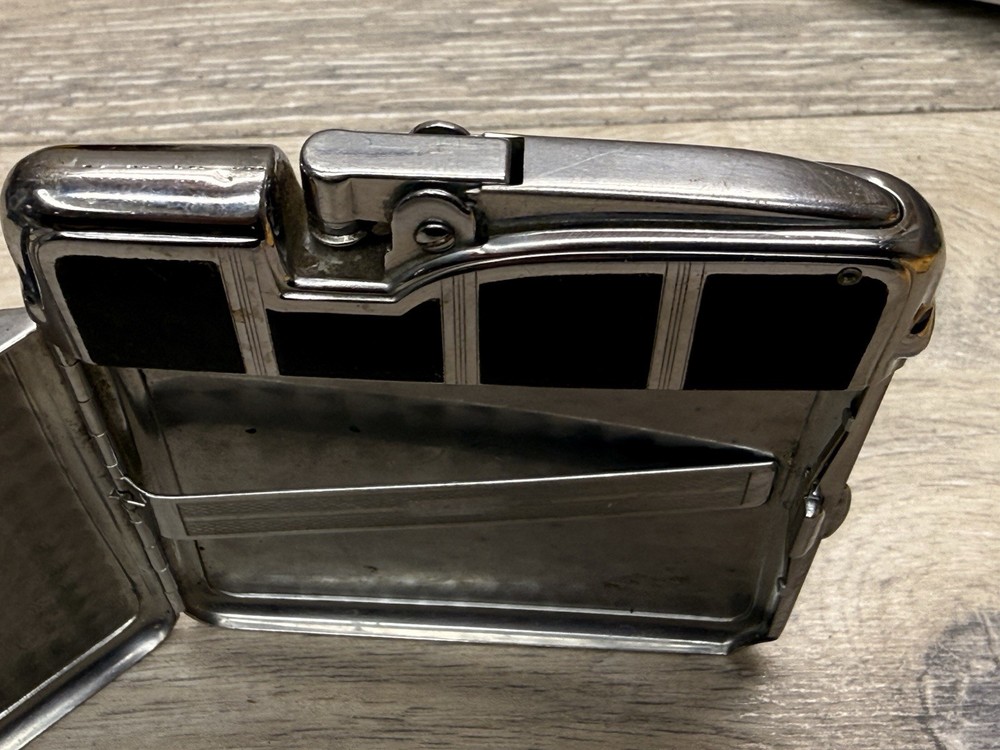 Vintage Ronson Ten a Case Cigarette Case Lighter