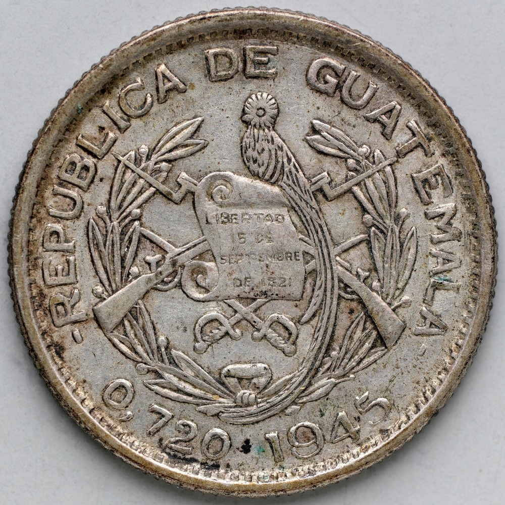 1945 Guatemala 10 Centavos