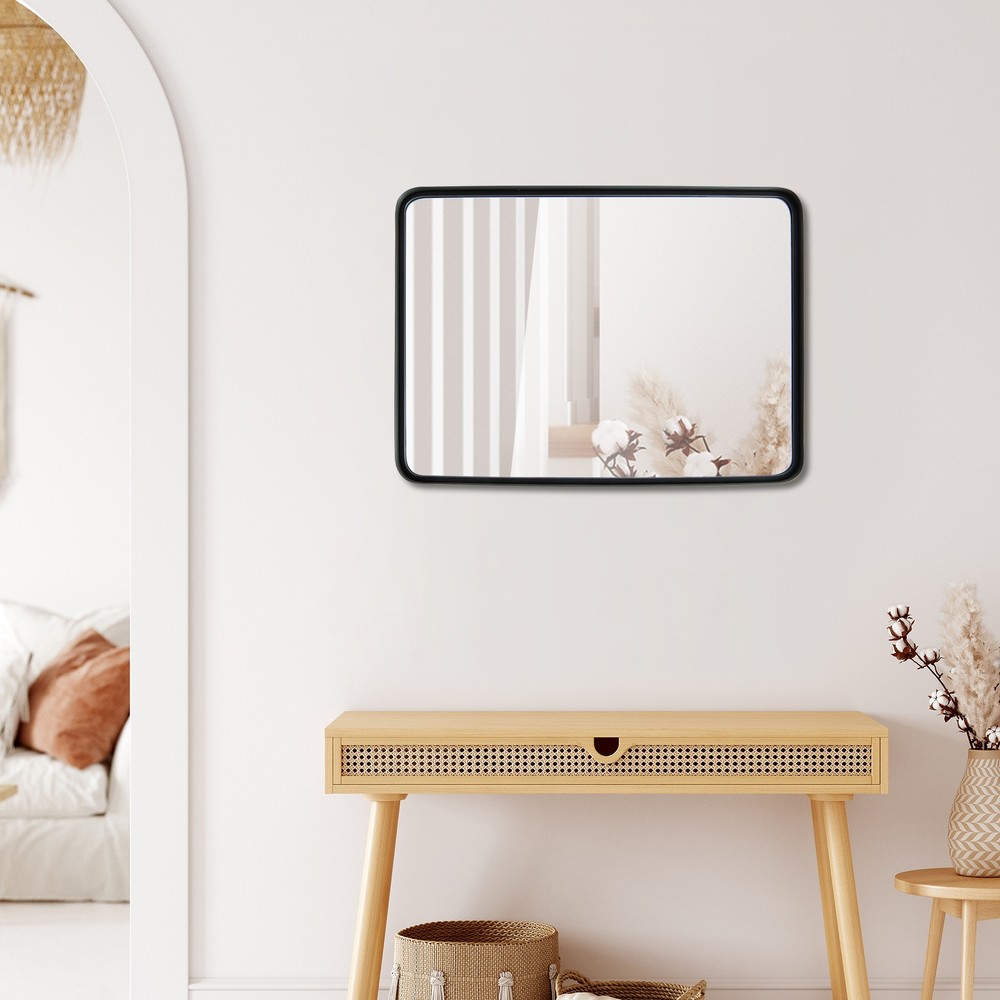 30"X22" Wall Mount Bathroom Mirror Rectangular Vanity Mirror Vertical Horizontal
