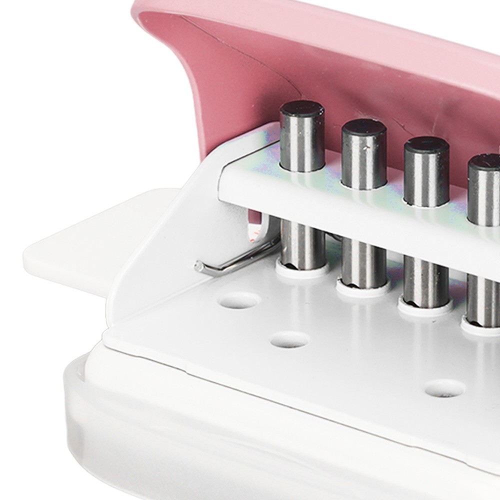 (3)6 Holes Cinch Book Binding Machine Mini Manual Binding Machine With Ruler⭐