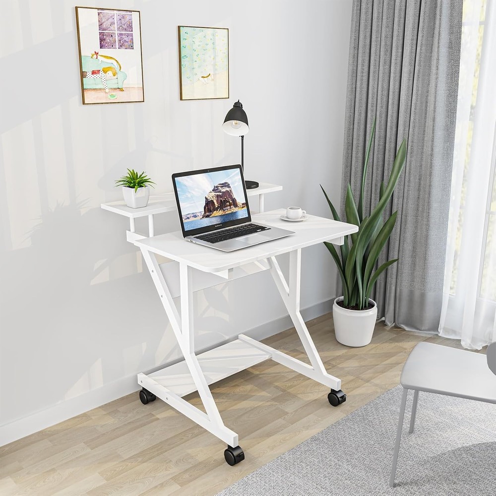 Dripex Computer Desk for Small Spaces, 27.5 inch Small Computer Desk