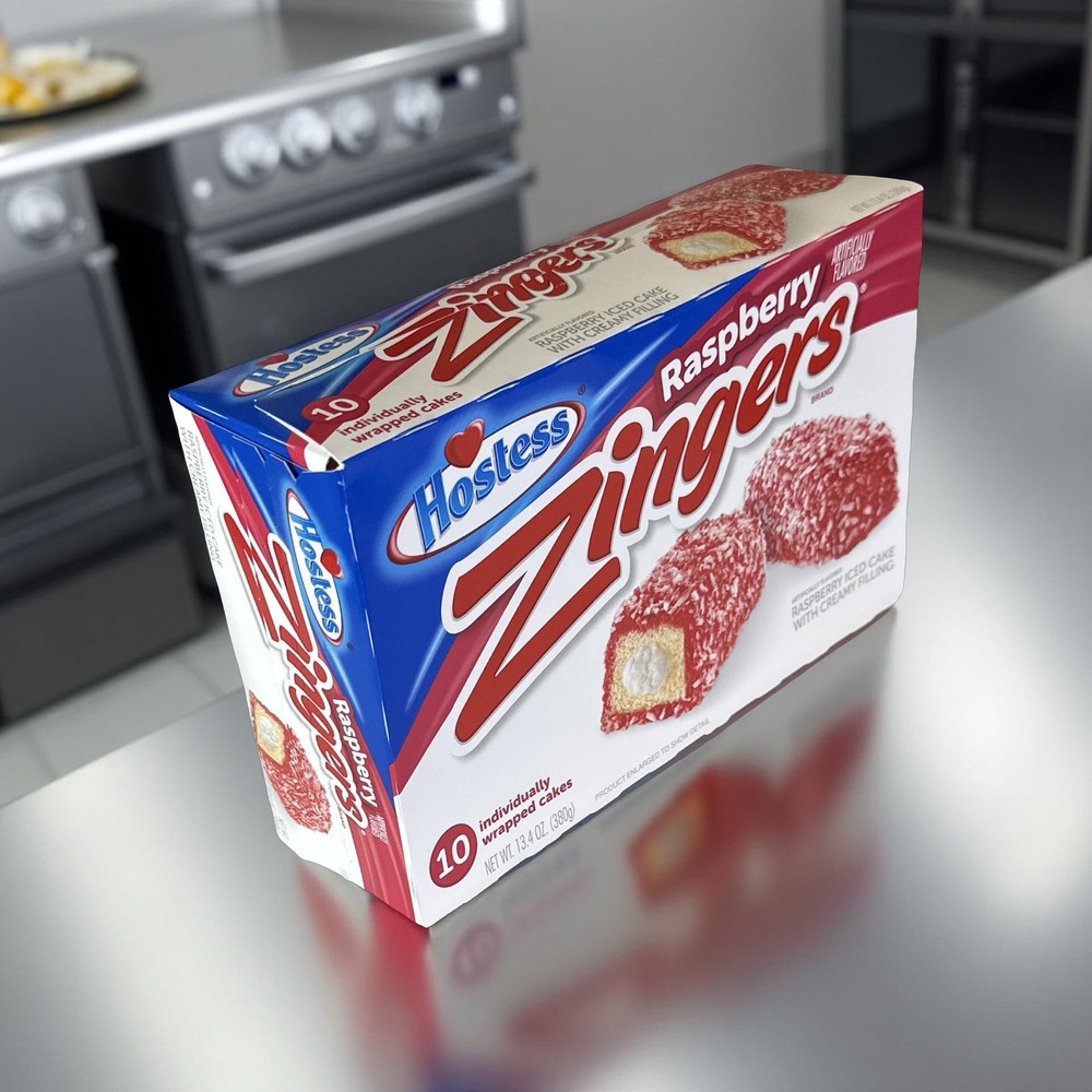 Hostess Raspberry Zingers Value Pack, 10 Individually Wrapped | 4 Box (40 Total
