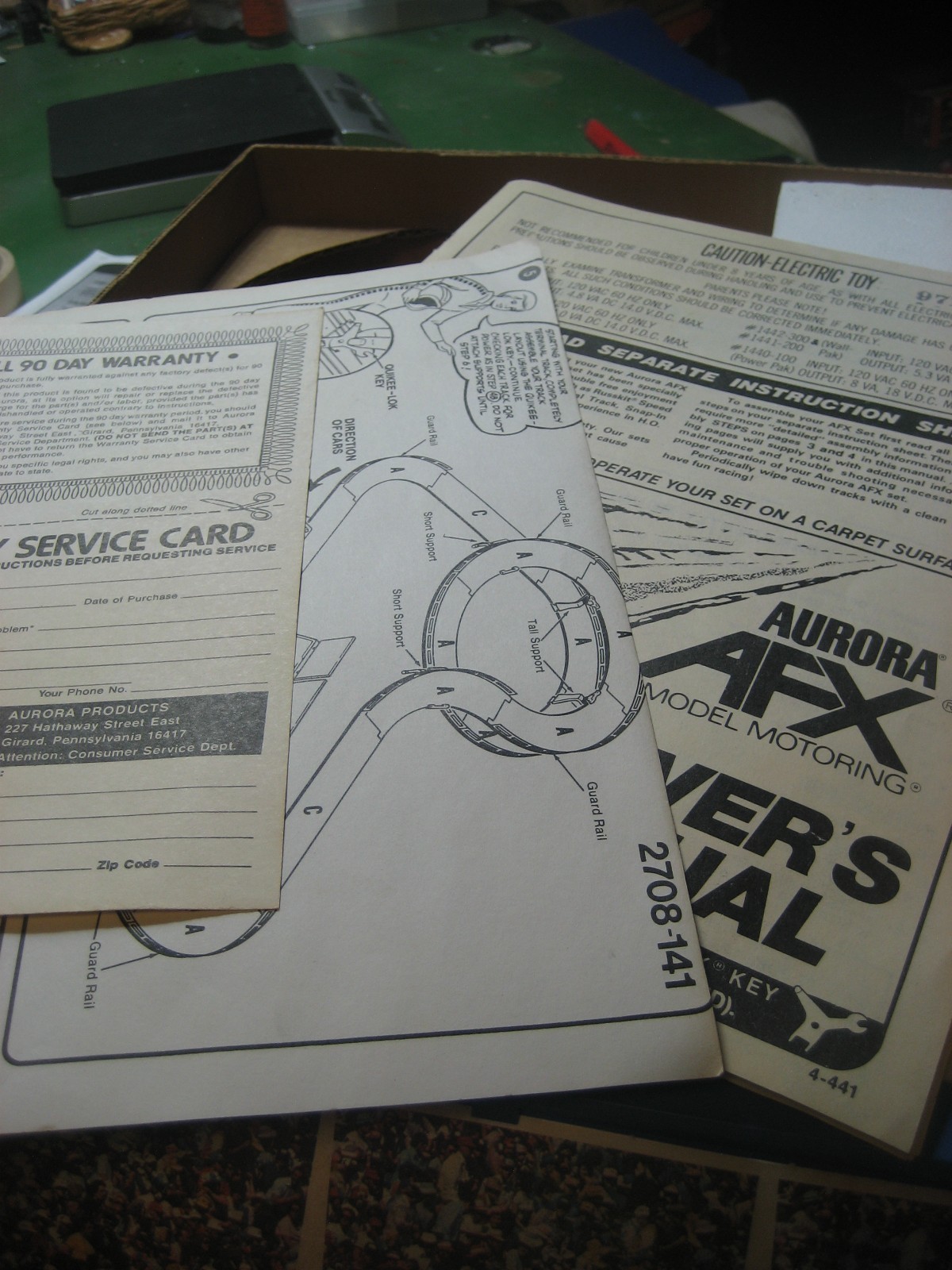 Aurora AFX HO slot car # 2708 Data Race Championship with Sound Tower Complete!