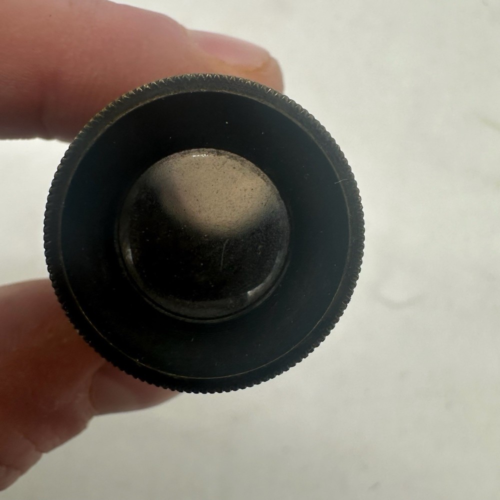 Antique Brass Stanhope Viewer Micro-Magnifier Cylindrical Pocket Optical Tool