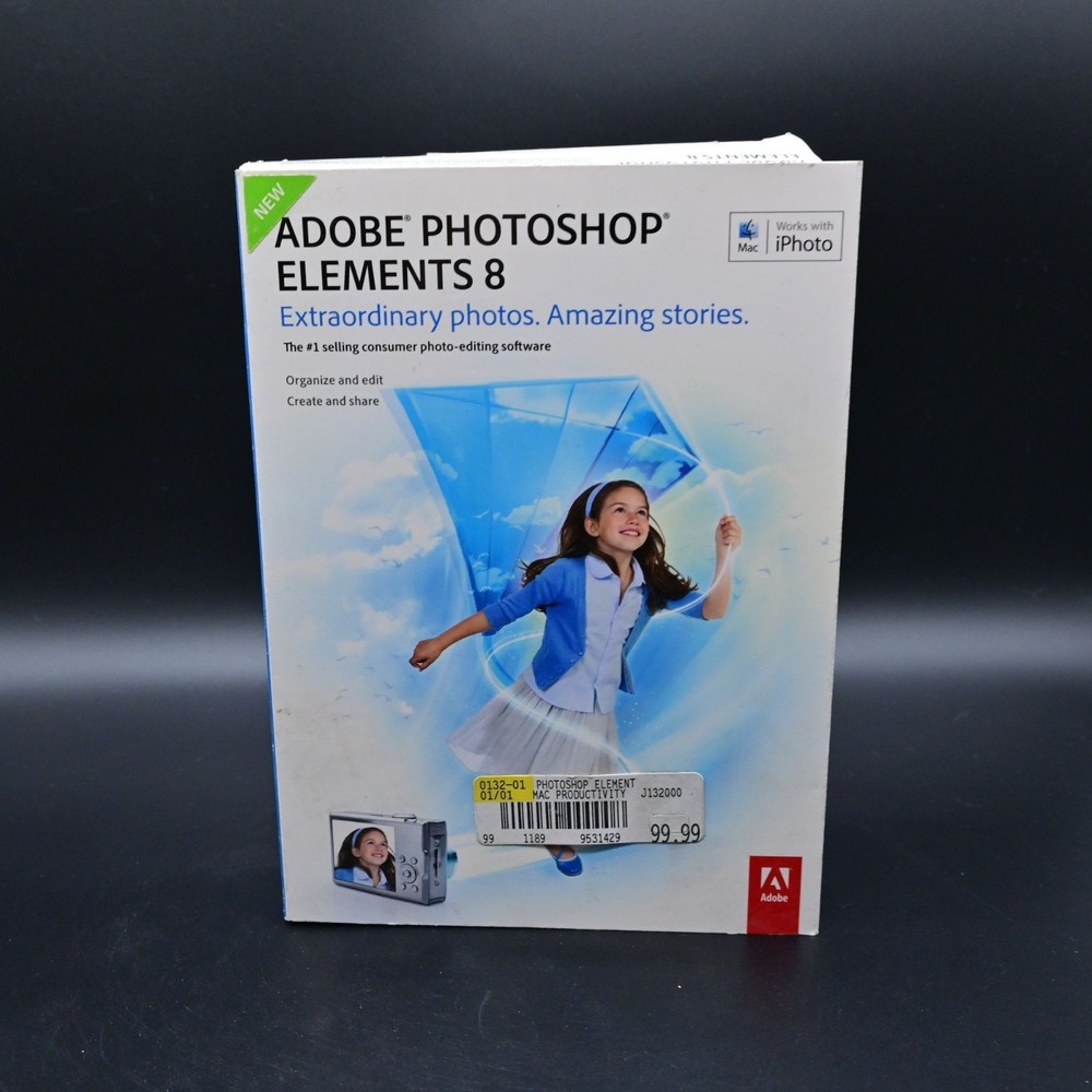 Adobe Photoshop Elements 8 Mac Only W/ Product Key