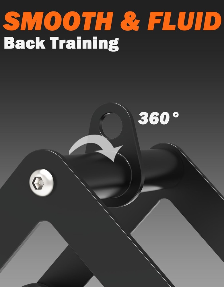 Fitarc Double D Row Handle Cable Attachments for Gym, D