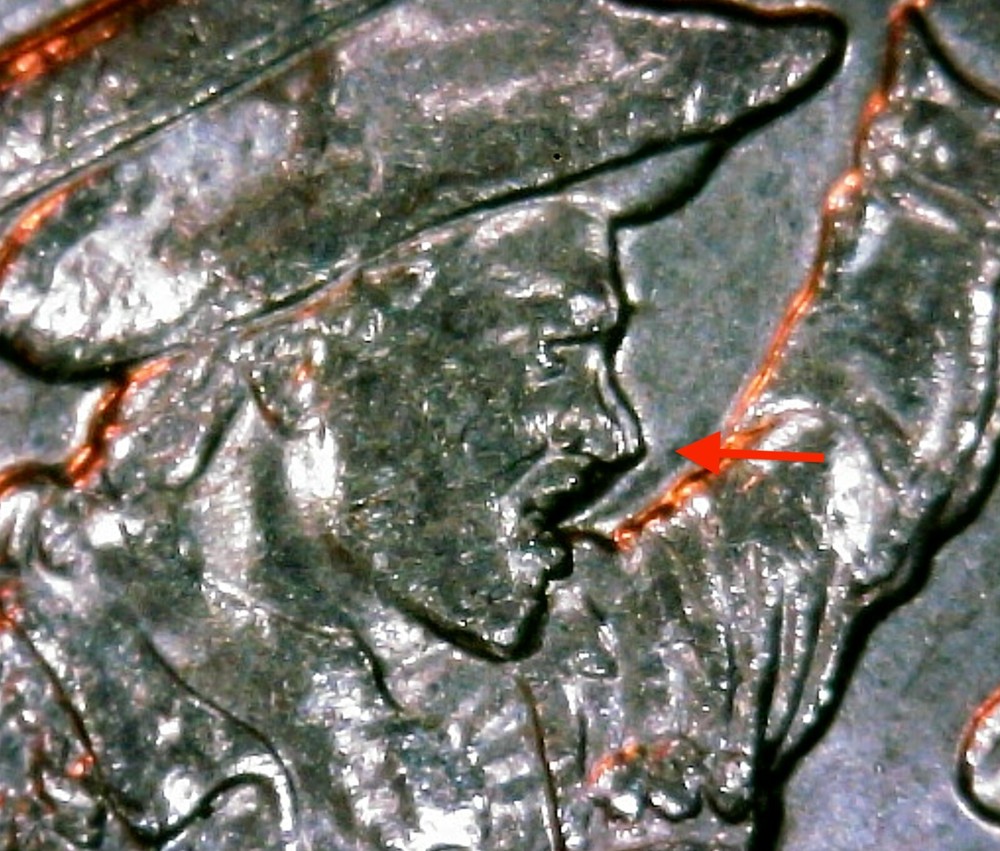 2017-D George Rogers Clark IN / Double Nose ERROR / AU