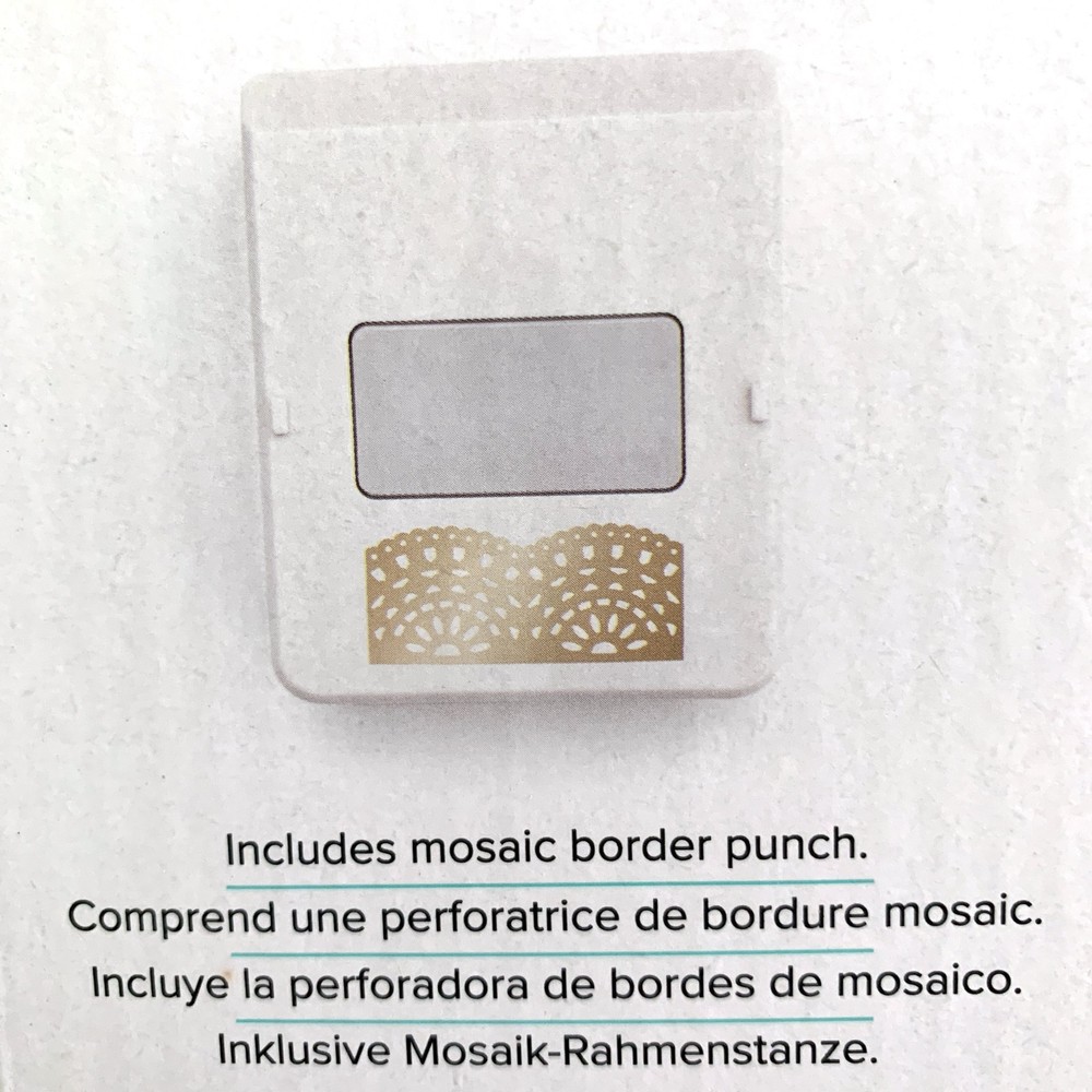 We R Memory Keepers Border Punch Alignment Guide w/ Mosaic Border Punch