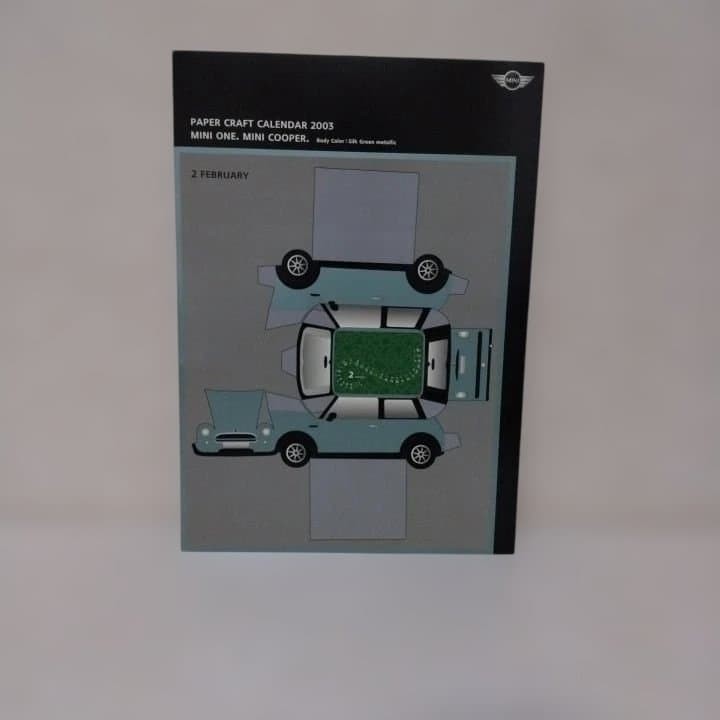 Bmw Mini Paper Craft Calendar 2003