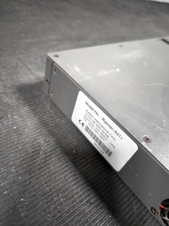 Rainier-4d1v Rackmount Unit - Untested, Used, No Accessories