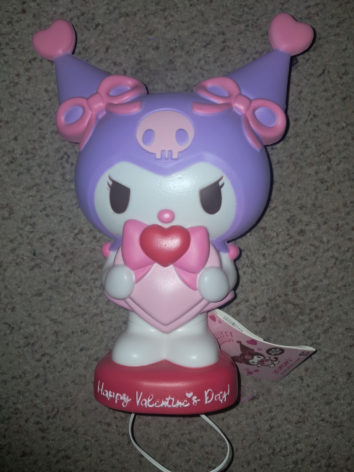 Kuromi LED Valentines Day 12 Inch Blow Mold Sanrio Hello Kitty Gemmy 2026 Purple