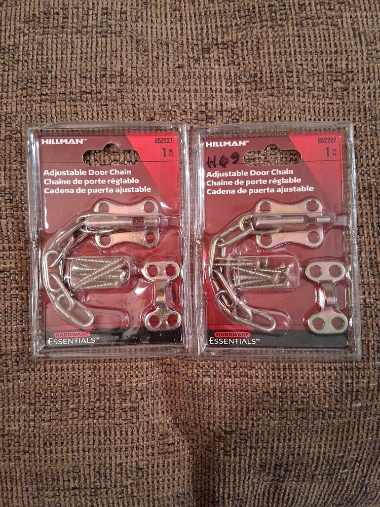 2 Hillman 852227 Adjustable Door Chains