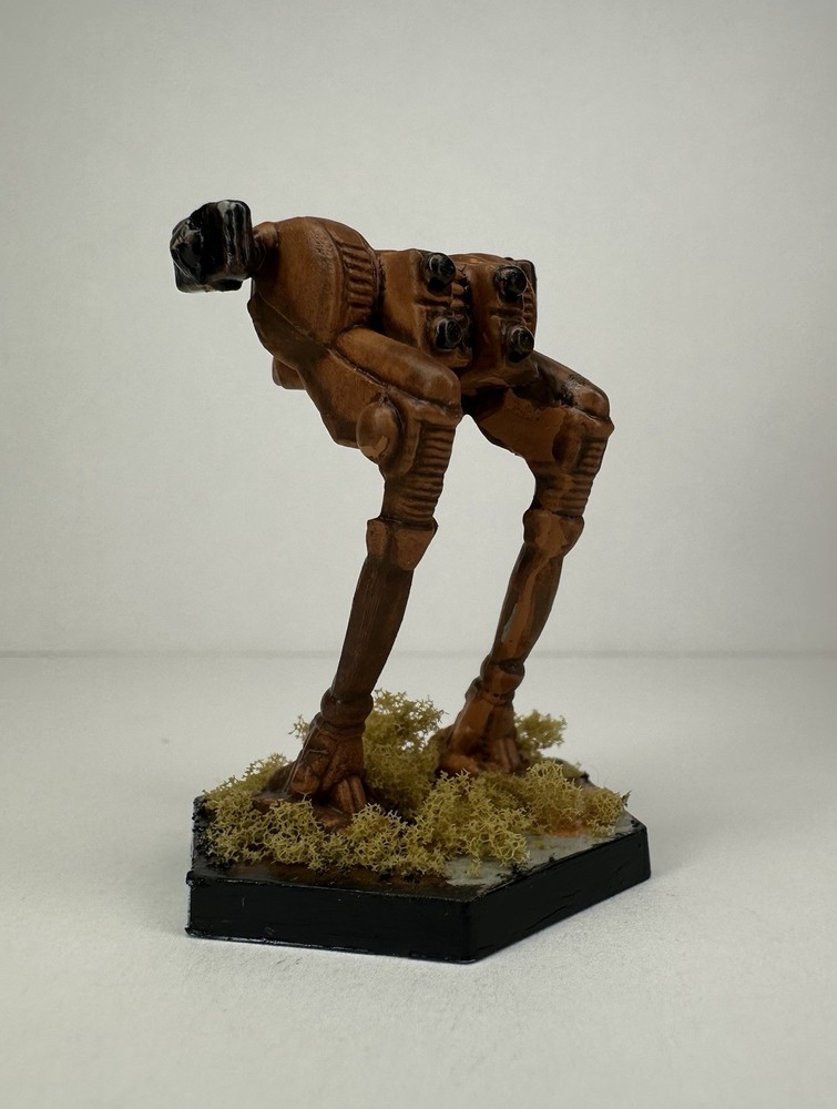 Battletech Locust Figure / Amateur Painted / Plastic / Flocking