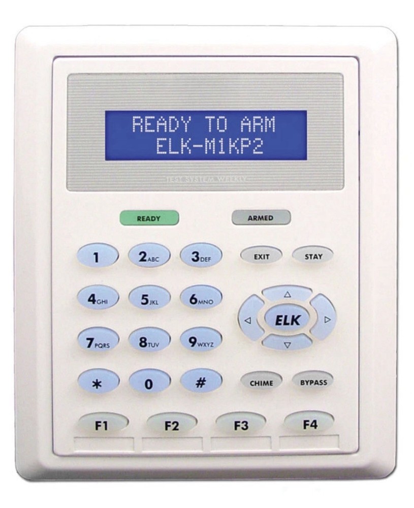 Elk M1KP2 LCD Low Profile Programmable Keypad