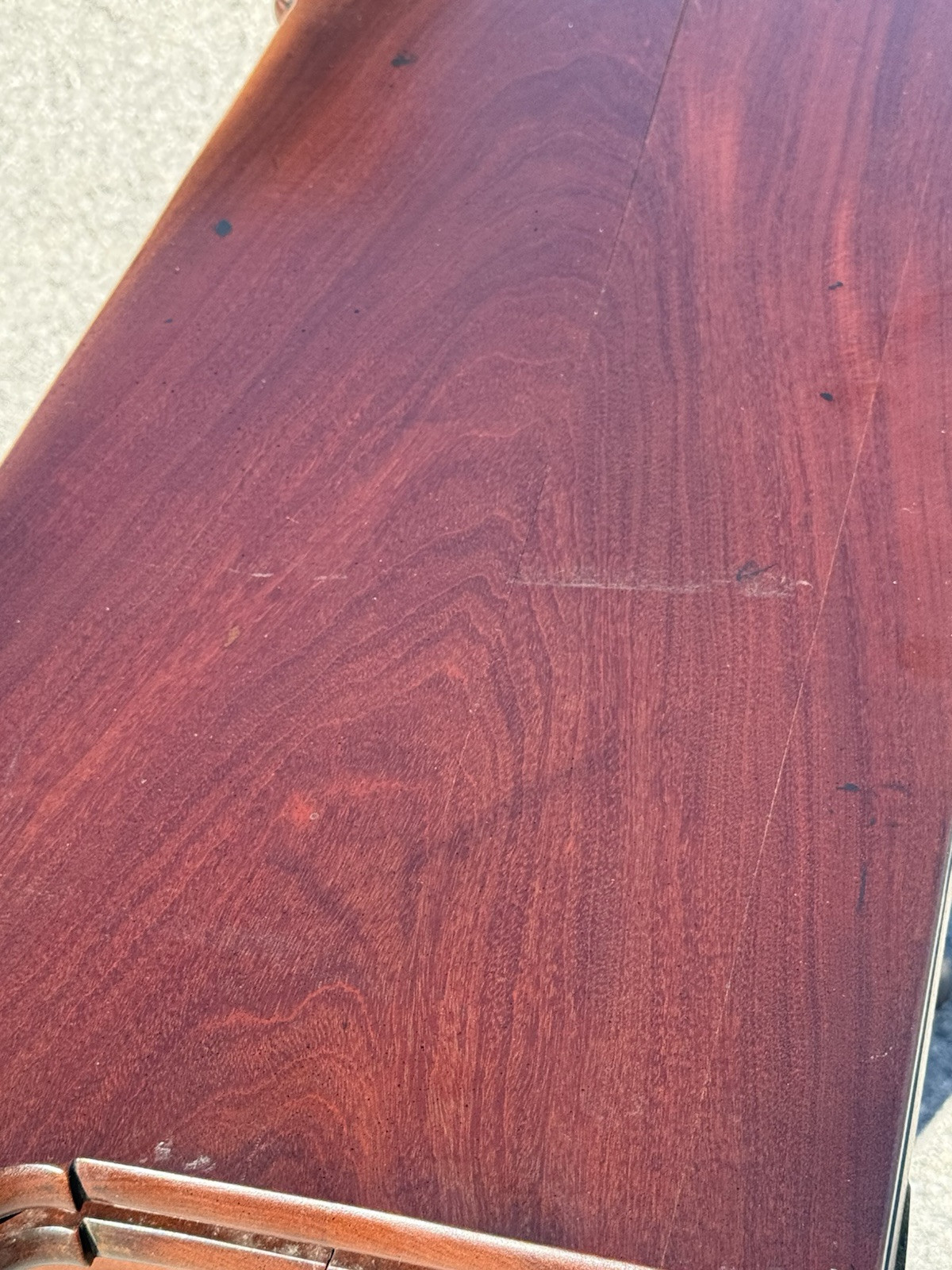 antique 18th century queen anne game card console table 1760s drawer