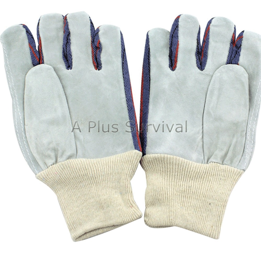 Leather Palmed Work Gloves